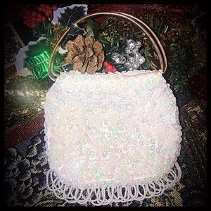 NEW!!  HAND-MADE BEADED AND SEQUIN EVENING BAG!!